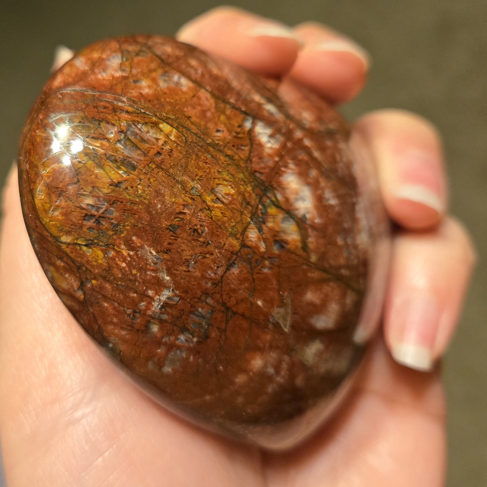 Fire Moonstone Heart - Picture 8 of 12